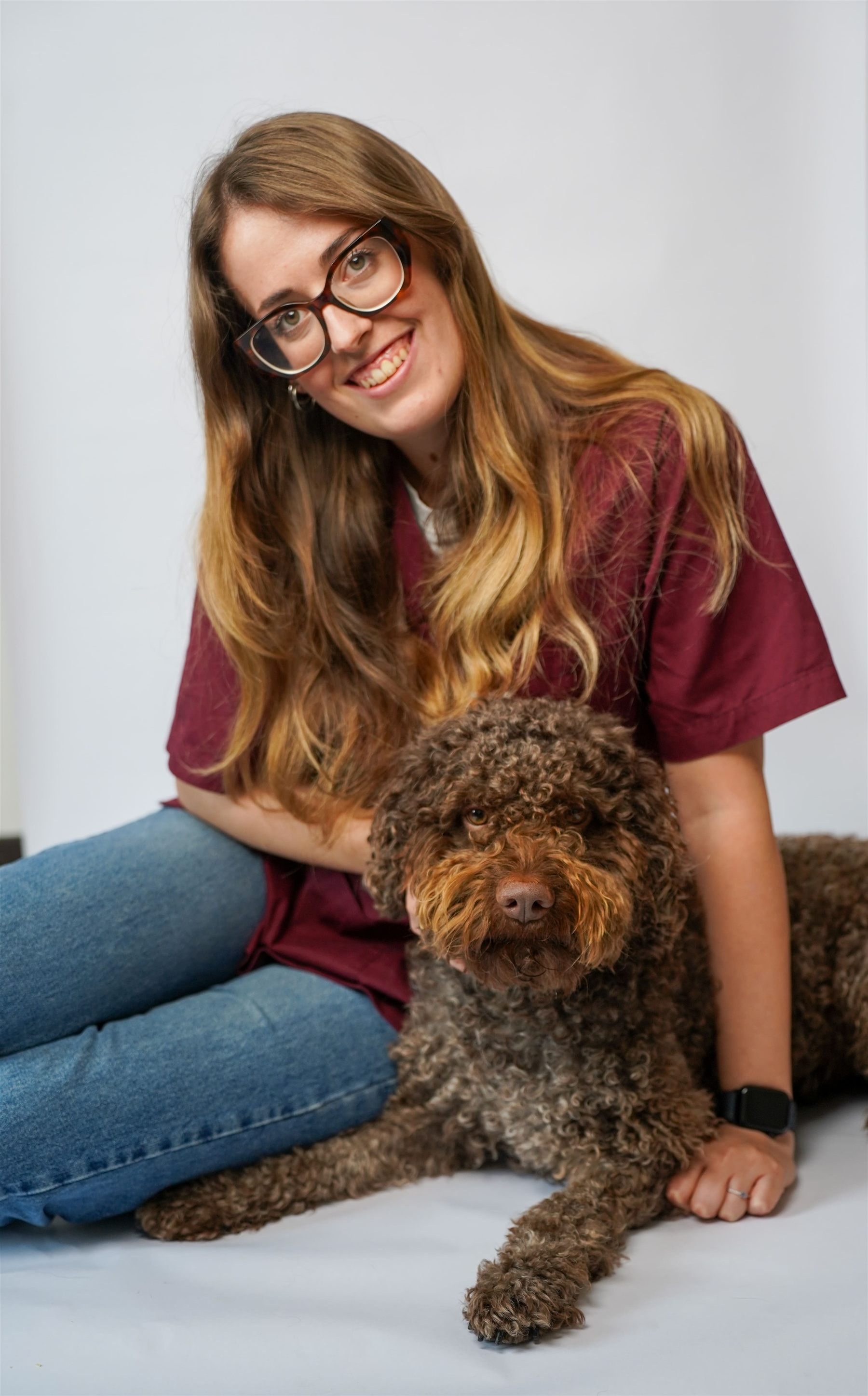 Dott.ssa Sara Terigi con il suo cane Sambuca